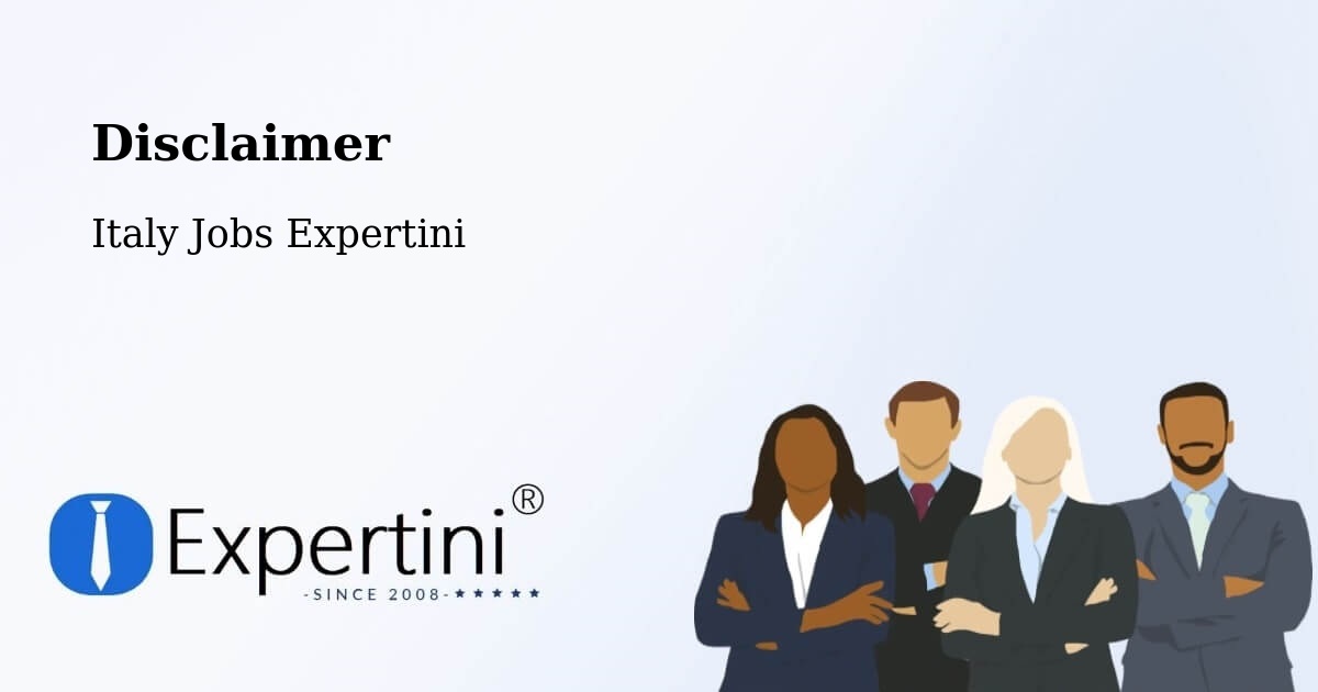 Disclaimer – Capralba - Italy Jobs Expertini